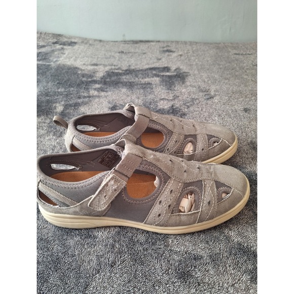 Earth Origins Shoes - Earth Origins Effie Mary Jane Shoes Womens 11 Grey Adjustable ‎ Outdoor Comfort